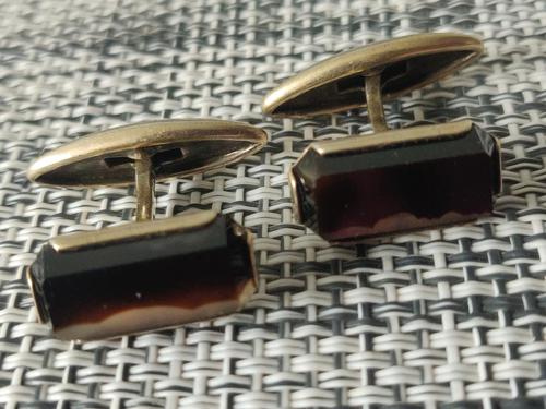 Vintage Ussr Period Russian 875 Gold Gilt Silver Cufflinks Agate Stone c.1950s-1960s (1 of 8) Vintage Ussr Period Russian 875 Gold Gilt Silver Cufflinks Agate Stone c.1950s-1960s (1 of 8)