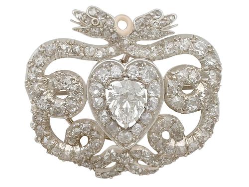 3.90ct Diamond & 9ct Yellow Gold Snake Brooch - Antique Victorian (1 of 10) 3.90ct Diamond & 9ct Yellow Gold Snake Brooch - Antique Victorian (1 of 10)