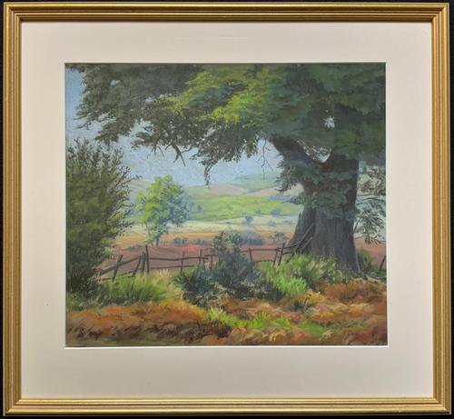 'Lincolnshire Summer' - Fine Mid Century English Landscape Watercolour Painting (1 of 11) 'Lincolnshire Summer' - Fine Mid Century English Landscape Watercolour Painting (1 of 11)