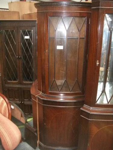 Astral Glazed Mahogany Corner Cabinet (1 of 2)