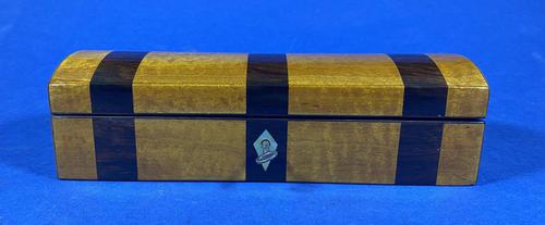 William IV Fruitwood and Rosewood Glove Box. (1 of 8)