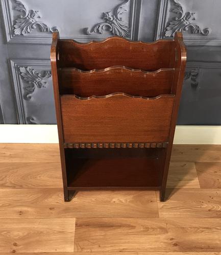 Mahogany Magazine Rack  c1920 (1 of 3)