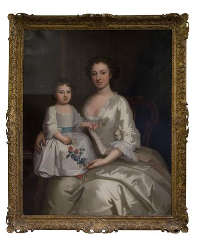 18th Century Portrait of Mrs Gouldney & Daughter (1 of 7) 18th Century Portrait of Mrs Gouldney & Daughter (1 of 7)