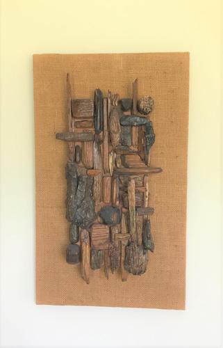 Original Hanging Wood Construction of 'Objet Trouve' by Ken Walch 1927-2017 (1 of 4) Original Hanging Wood Construction of 'Objet Trouve' by Ken Walch 1927-2017 (1 of 4)