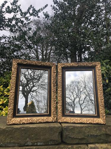 Pair of Antique English Gilt Framed Mirrors (1 of 5)