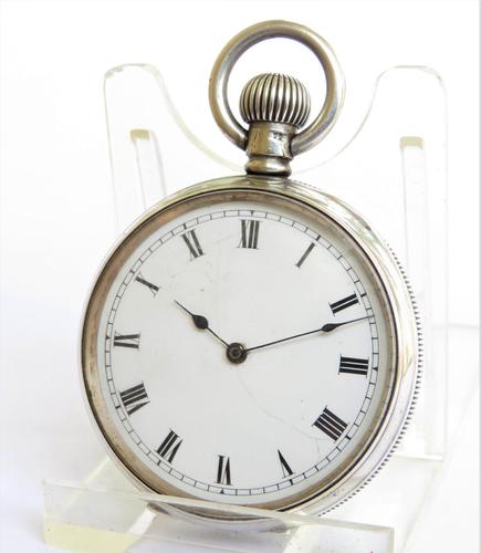 Antique Silver Waltham Seaside Pocket Watch (1 of 4)