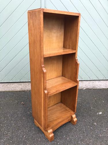 Arts & Crafts Oak Waterfall Open Bookcase (1 of 7) Arts & Crafts Oak Waterfall Open Bookcase (1 of 7)