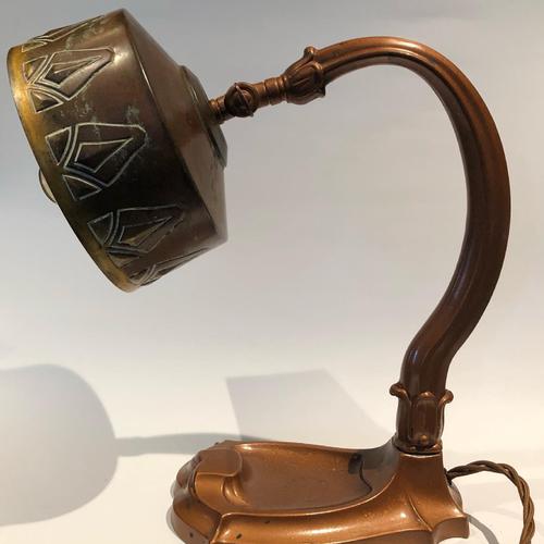 Arts & Crafts Copper Table Lamp (1 of 9)