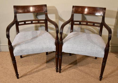 Large Pair of Regency Mahogany Armchairs (1 of 8)