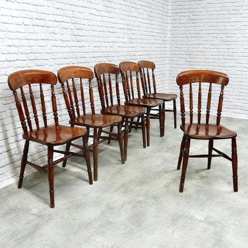 Set of 6 Windsor Spindleback Kitchen Chairs (1 of 7) Set of 6 Windsor Spindleback Kitchen Chairs (1 of 7)