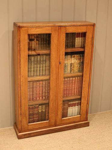 Golden Oak Glazed Bookcase (1 of 11)