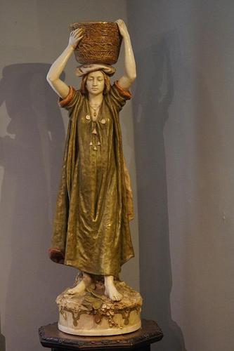 Large Royal Dux Figure by Alois Hempel (1 of 6)