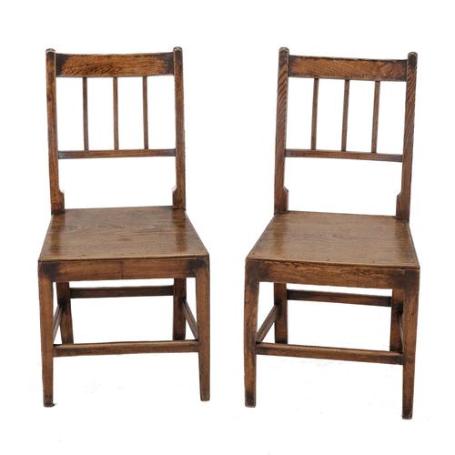 Georgian Late 18th Century Pair of Elm Country Chairs (1 of 26)