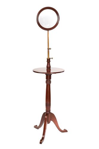 Edwardian Mahogany & Brass Telescopic  shaving stand (1 of 4)