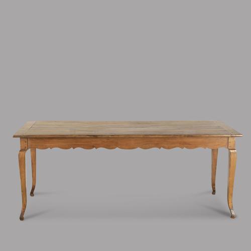 Mid 19th Century French Fruitwood Farmhouse Table (1 of 4) Mid 19th Century French Fruitwood Farmhouse Table (1 of 4)