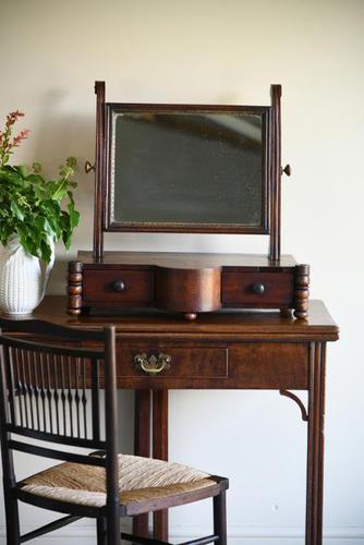 Antique Mahogany Toilet Mirror (1 of 11)