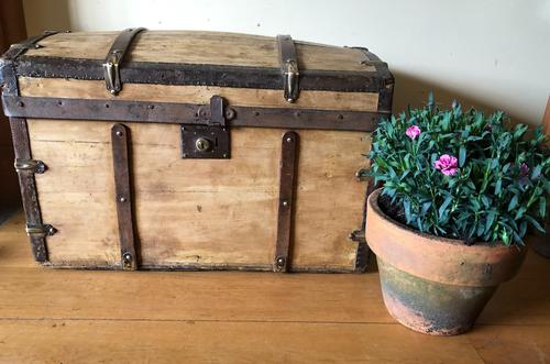 Antique Domed Wooden Sea Trunk c.1850 (1 of 13)