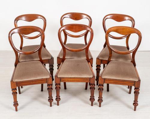 Set of 6 Mahogany Balloon Back Chairs (1 of 9) Set of 6 Mahogany Balloon Back Chairs (1 of 9)