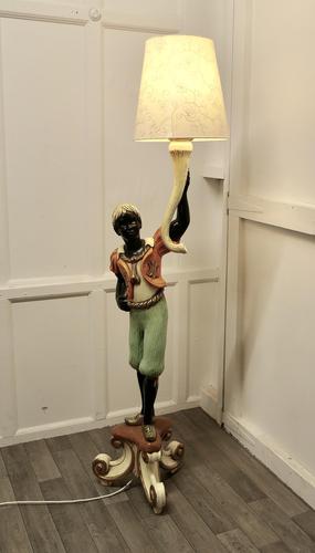 Magnificent Venetian Figural Floor Lamp (1 of 5) Magnificent Venetian Figural Floor Lamp (1 of 5)
