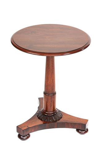 Regency Rosewood Circular Top Lamp Table (1 of 4)