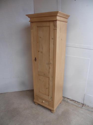 Superb Antique Pine 1 Door Multi Functional Storage Cupboard to wax / paint (1 of 9)