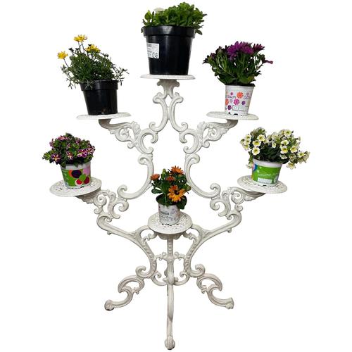 Victorian 19th Century Garden Cast Iron Painted White 6 Branch Plant Stand (1 of 47) Victorian 19th Century Garden Cast Iron Painted White 6 Branch Plant Stand (1 of 47)