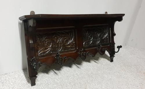 Carved Oak Coat Rack (1 of 4) Carved Oak Coat Rack (1 of 4)