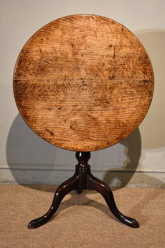 18th Century Oak Fruitwood Tripod Table (1 of 6)