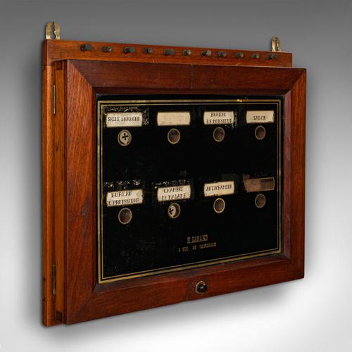 Antique Butler's Bell Board, French, Pine, Room Alarm Panel, Victorian c.1900 (1 of 9)