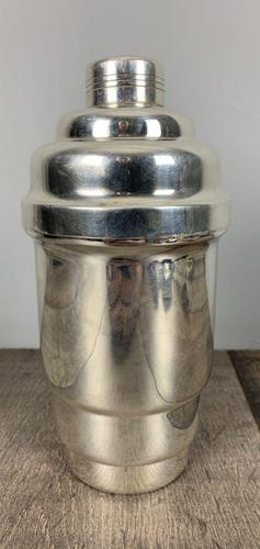 French Art Deco Stepped Silver Plated Cocktail Shaker (1 of 7)