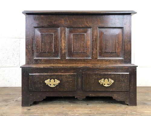 Antique Oak Welsh Coffer Bach (1 of 10)