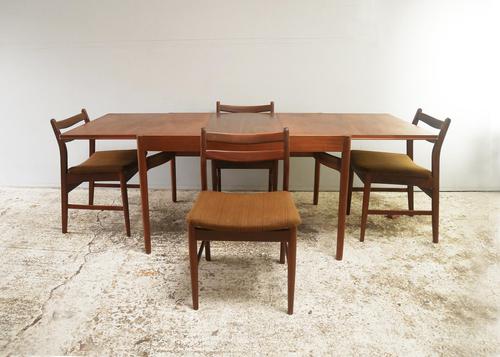 1960’s Danish mid century dining table and 6 chairs (1 of 9)