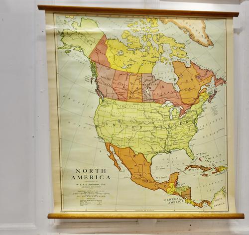 Large University Chart “Physical Map of North America” by Bacon (1 of 5) Large University Chart “Physical Map of North America” by Bacon (1 of 5)