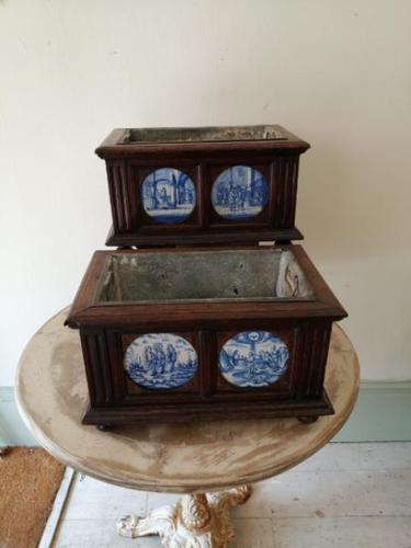 Rare Pair of Early 19th Century Dutch Jardinieres (1 of 21) Rare Pair of Early 19th Century Dutch Jardinieres (1 of 21)