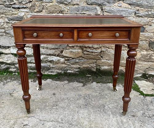 Antique Regency Mahogany Writing Table Desk (1 of 18)