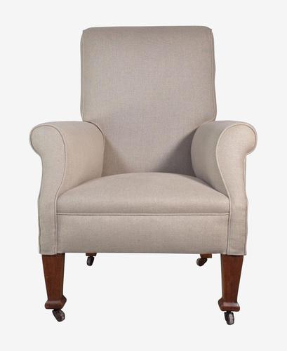 Upholstered Armchair with Wooden Legs (1 of 5) Upholstered Armchair with Wooden Legs (1 of 5)