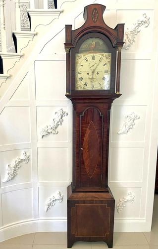 Antique George III Superior Quality Mahogany Inlaid Eight Day Longcase Clock Signed John Denbigh, Merton Park (1 of 19) Antique George III Superior Quality Mahogany Inlaid Eight Day Longcase Clock Signed John Denbigh, Merton Park (1 of 19)