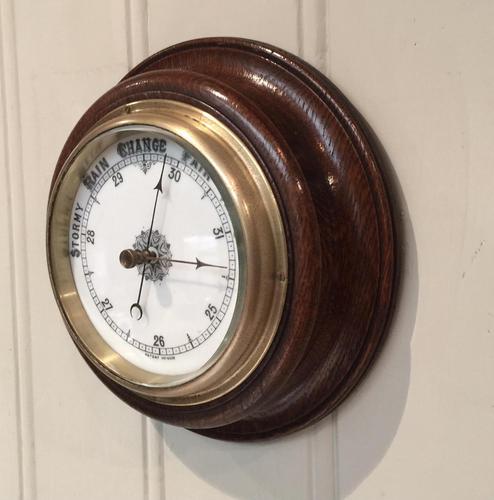 Oak Aneroid Barometer (1 of 8)