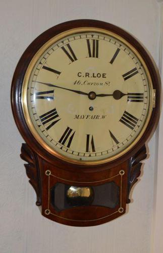 C R Loe Mayfair London Fusee Wall Clock (1 of 7)