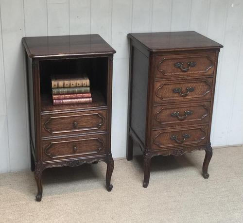 Pair of French Oak Bedside Cabinets (1 of 10)