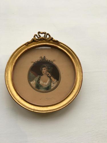 Georgian Miniature  of Lady (1 of 3)