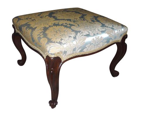 A large Victorian Rosewood Stool circa 1850 (1 of 1)