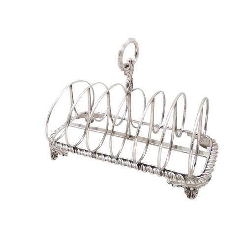 Large Antique William IV Sterling Silver Toast Rack 1835 (1 of 10)