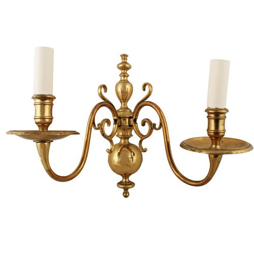 Early 20th Century Brass Wall Sconce (1 of 7) Early 20th Century Brass Wall Sconce (1 of 7)