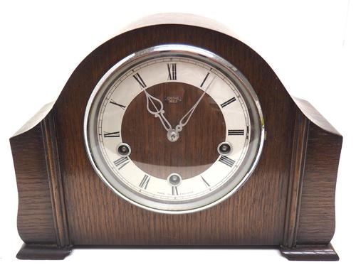 Very Good Arched Top Art Deco Mantel Clock – Musical Westminster Chiming 8-day Mantle Clock (1 of 8)