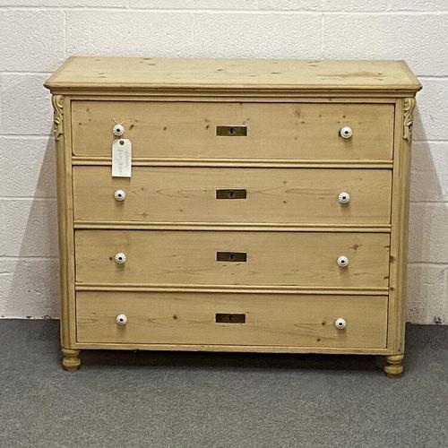 Old Czech Pine Chest of Drawers (1 of 4)