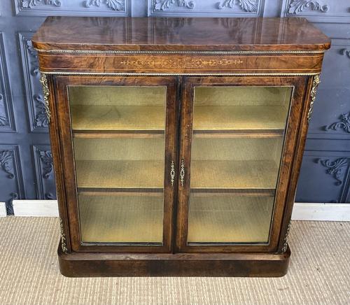 Victorian Burr Walnut Pier Cabinet (1 of 11)