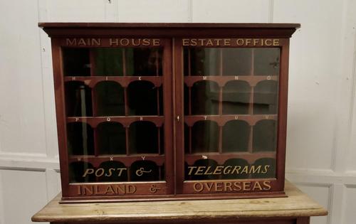 19th Century Mahogany Estate Office Mail Cupboard (1 of 10) 19th Century Mahogany Estate Office Mail Cupboard (1 of 10)