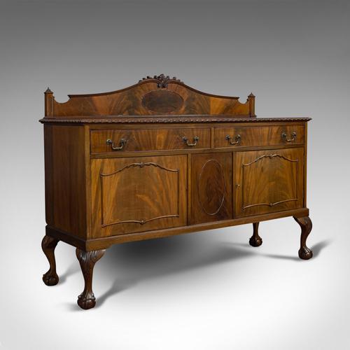 Antique Regency Revival Sideboard, English, Flame Mahogany, Victorian c.1900 (1 of 10)