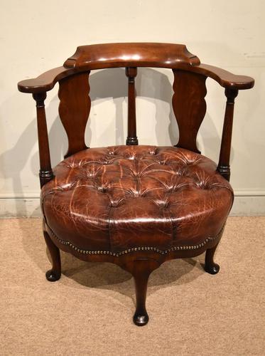 George II Mahogany Desk Chair (1 of 9)